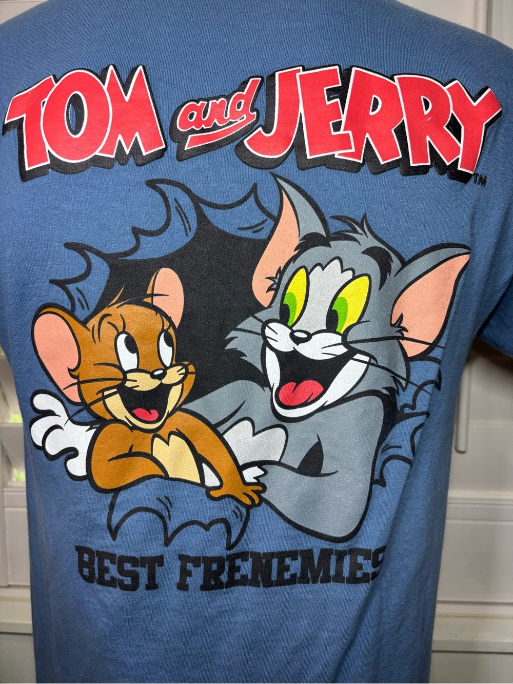 Warner Bros. Tom and Jerry Blue Graphic Tee